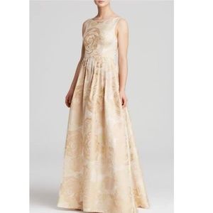 Adrianna papell florar jacquard gown 8